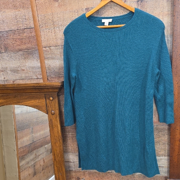 J. Jill Teal Tunic Top - Picture 1 of 7